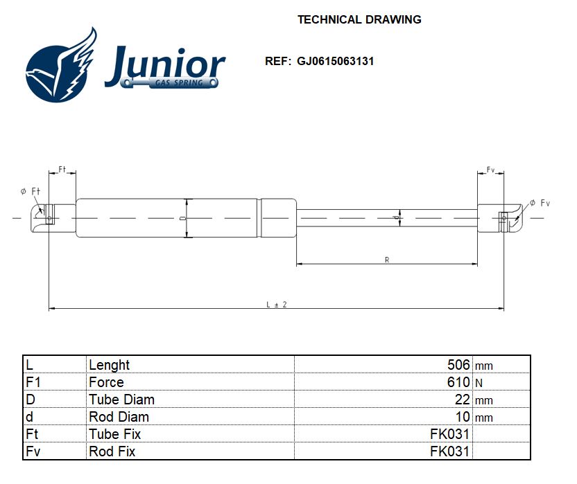 Gas Spring, boot/cargo area