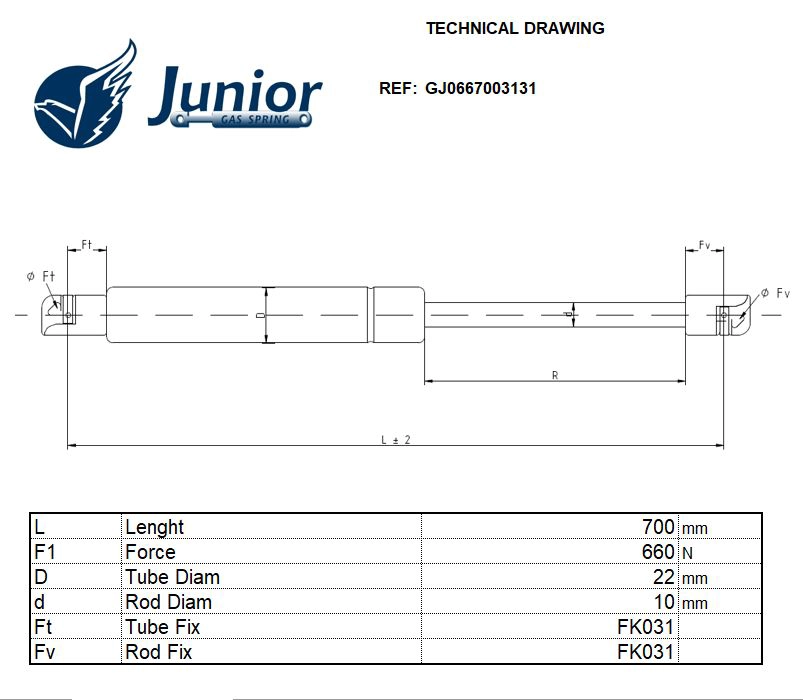 Gas Spring, boot/cargo area