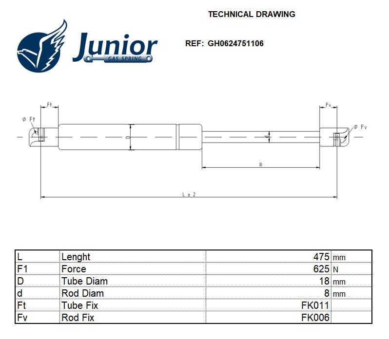 Gas Spring, boot/cargo area