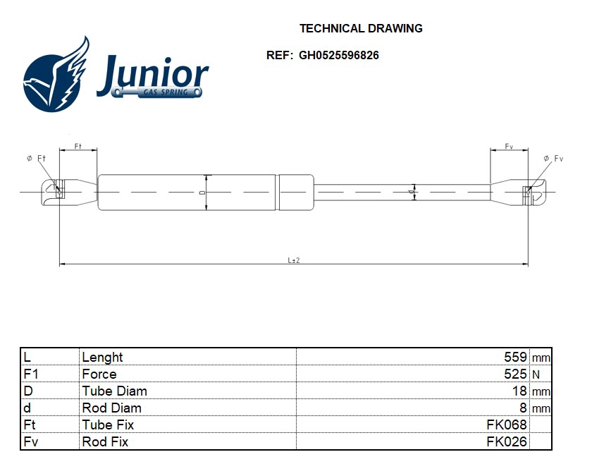 Gas Spring, boot/cargo area