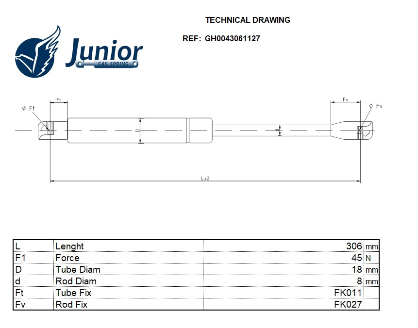 Gas Spring, boot/cargo area