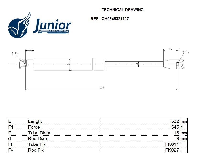 Gas Spring, boot/cargo area