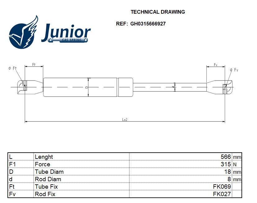 Gas Spring, boot/cargo area