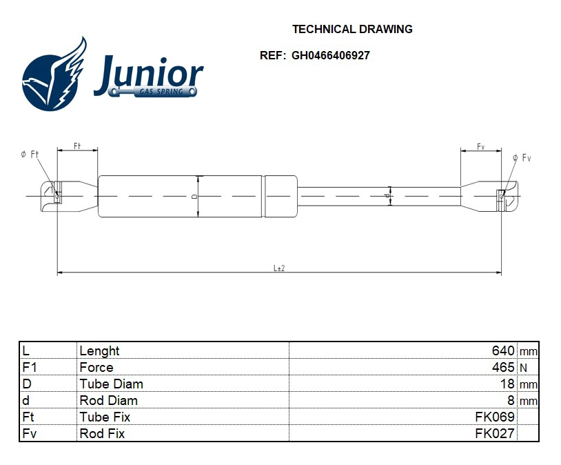 Gas Spring, boot/cargo area