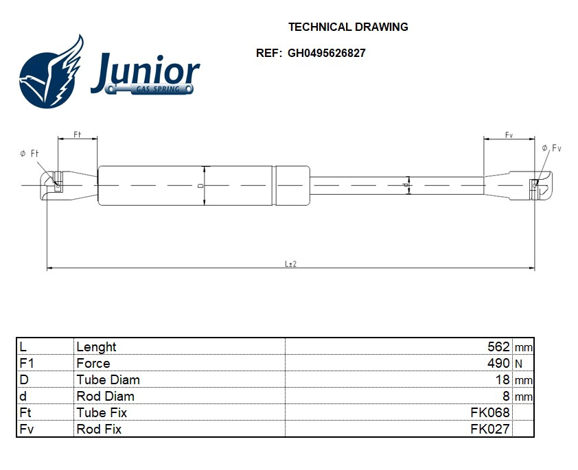 Gas Spring, boot/cargo area
