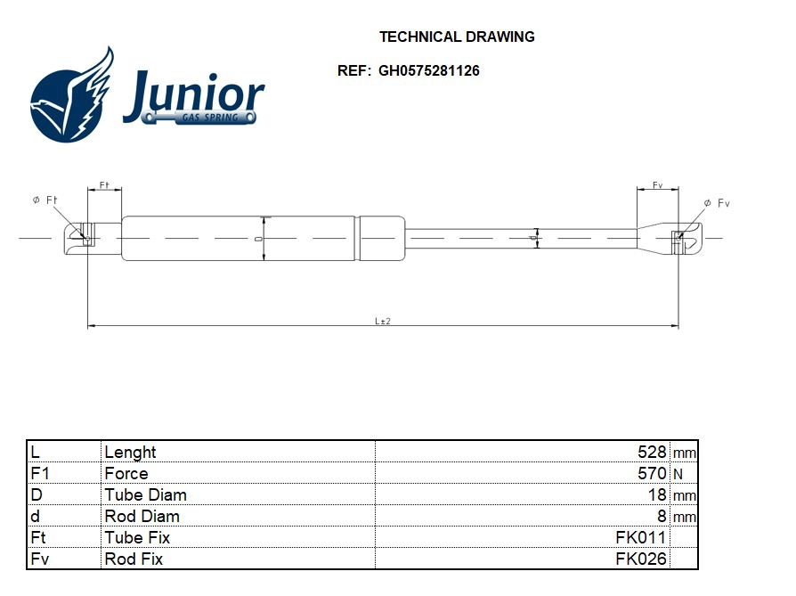 Gas Spring, boot/cargo area