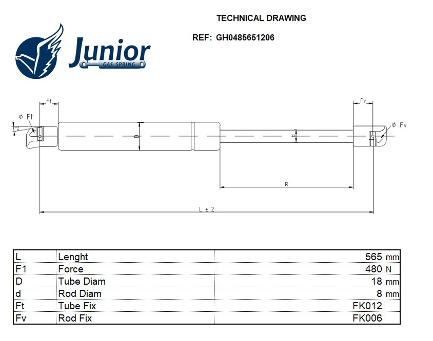 Gas Spring, boot/cargo area