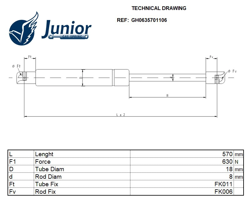 Gas Spring, boot/cargo area