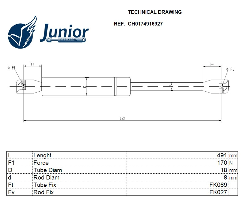 Gas Spring, boot/cargo area
