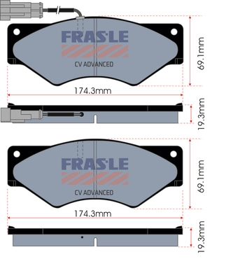 Brake Pad Set, disc brake (PD/339-A-CV)