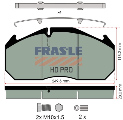 Brake Pad Set, disc brake (PD/125-K012-HD)
