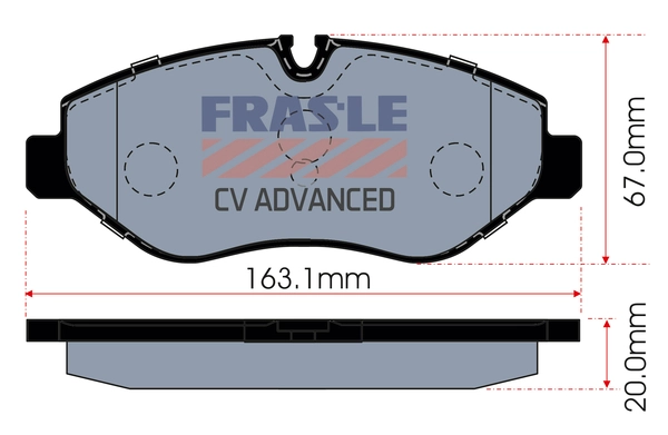 Brake Pad Set, disc brake (PD/662-CV)