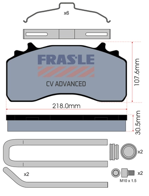 Brake Pad Set, disc brake (PD/214-K035-CV)