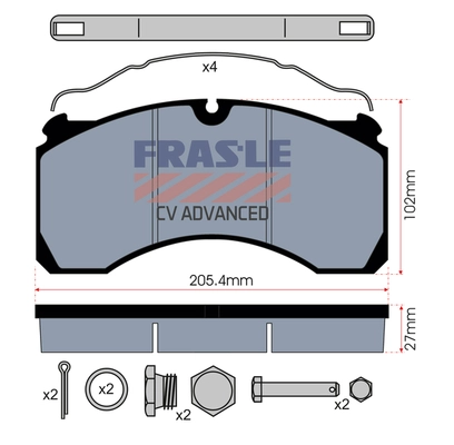 Brake Pad Set, disc brake (PD/138-K010-CV)