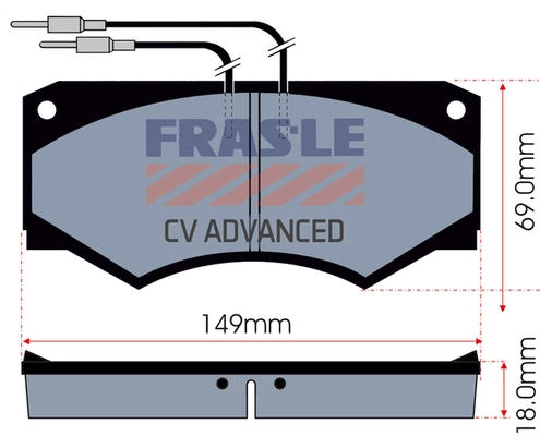 Brake Pad Set, disc brake (PD/150-A-CV)