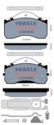 Brake Pad Set, disc brake (PD/533-K020-CV)
