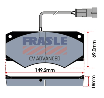 Brake Pad Set, disc brake (PD/192-A-CV)