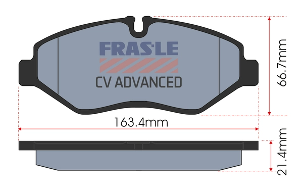 Brake Pad Set, disc brake (PD/189-CV)