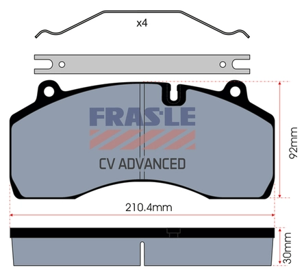 Brake Pad Set, disc brake (PD/209-CV)