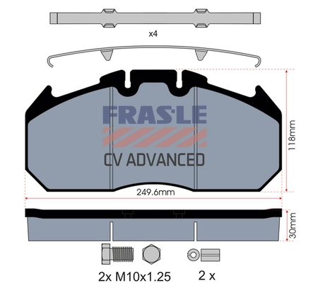 Brake Pad Set, disc brake (PD/129-K009-CV)