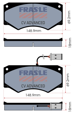 Brake Pad Set, disc brake (PD/191-A-CV)