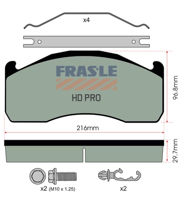 Brake Pad Set, disc brake (PD/202-K029-HD)