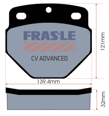 Brake Pad Set, disc brake (PD/175-CV)