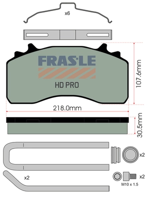 Brake Pad Set, disc brake (PD/214-K035-HD)