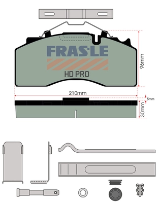 Brake Pad Set, disc brake (PD/210-N-K045-HD)