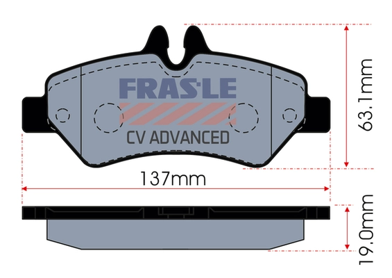 Brake Pad Set, disc brake (PD/663-CV)