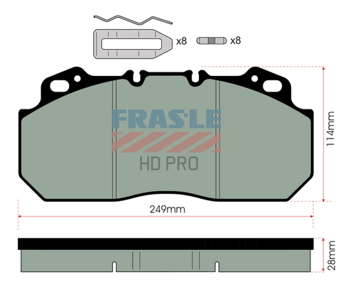 Brake Pad Set, disc brake (PD/112-K007-HD)