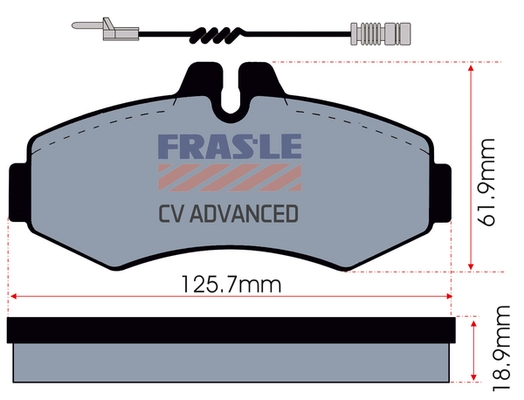 Brake Pad Set, disc brake (PD/118-A-CV)