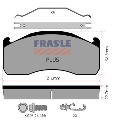 Brake Pad Set, disc brake (PD/202-K029-PLUS)