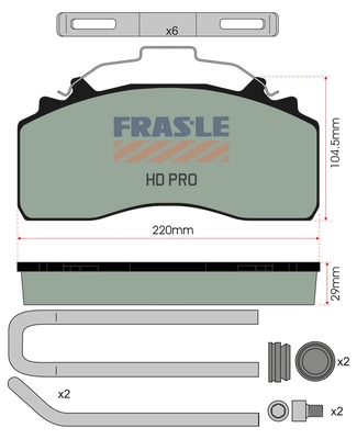 Brake Pad Set, disc brake (PD/226-K035-HD)
