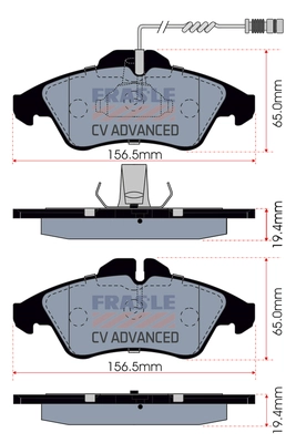 Brake Pad Set, disc brake (PD/417-A-CV)