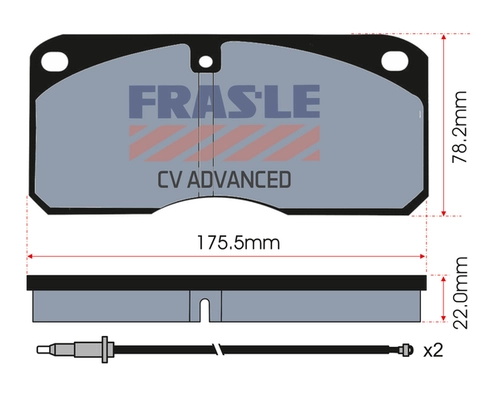 Brake Pad Set, disc brake (PD/140-A-CV)
