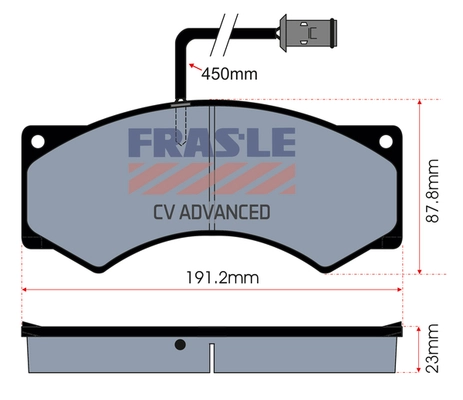Brake Pad Set, disc brake (PD/193-A-CV)