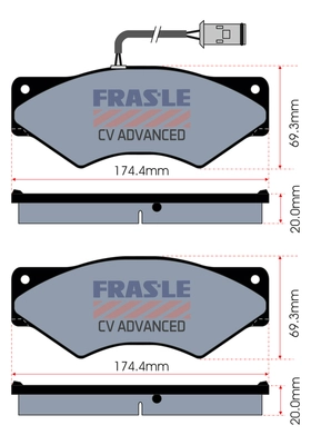 Brake Pad Set, disc brake (PD/420-A-CV)