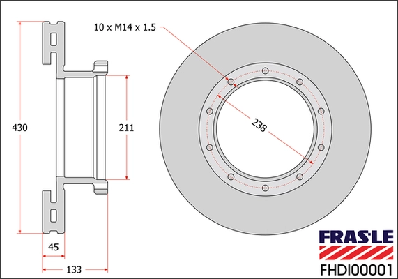 Brake Disc (FHDI00001)