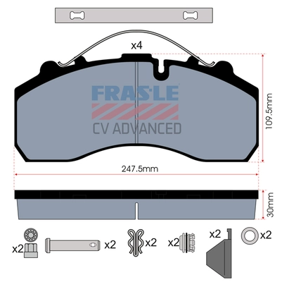 Brake Pad Set, disc brake (PD/116-K020-CV)