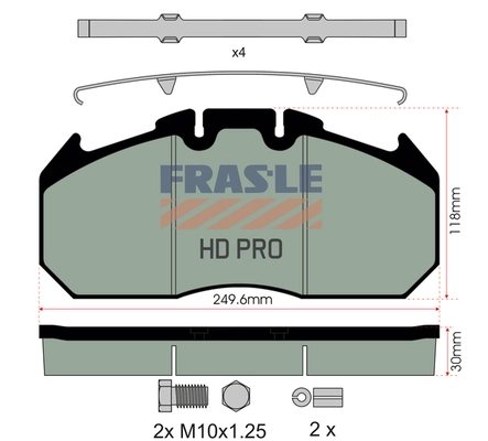 Brake Pad Set, disc brake (PD/129-K009-HD)