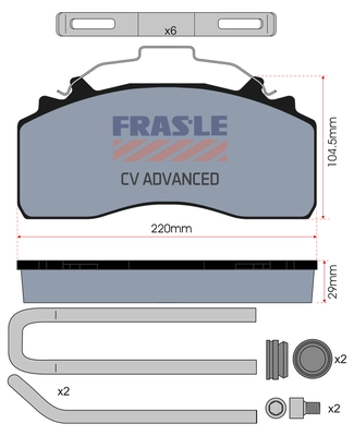 Brake Pad Set, disc brake (PD/226-K035-CV)