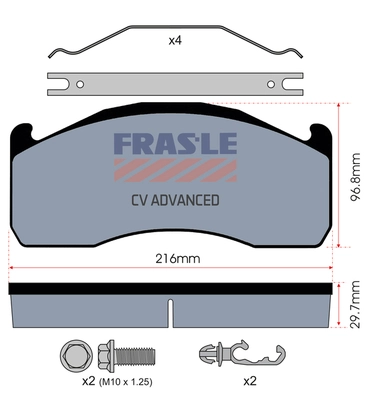 Brake Pad Set, disc brake (PD/202-K029-CV)
