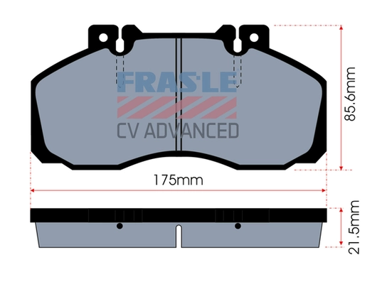 Brake Pad Set, disc brake (PD/104-CV)