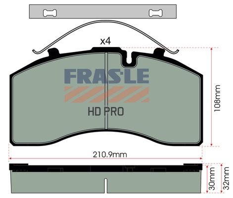 Brake Pad Set, disc brake (PD/172-HD)