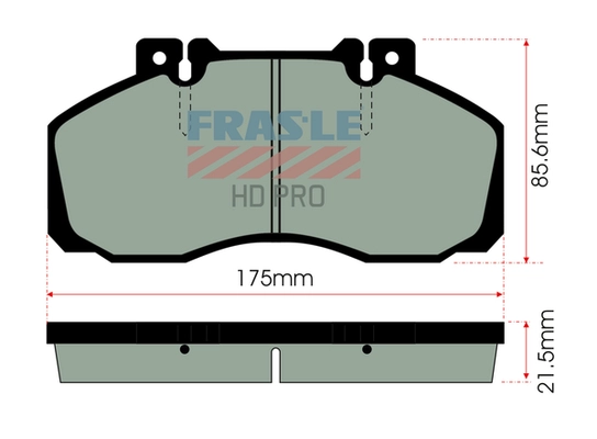 Brake Pad Set, disc brake (PD/104-HD)