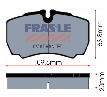 Brake Pad Set, disc brake (PD/163-CV)
