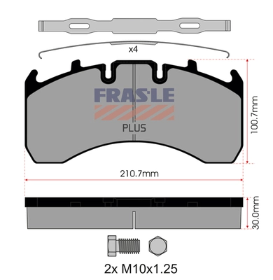 Brake Pad Set, disc brake (PD/130-K019-PLUS)