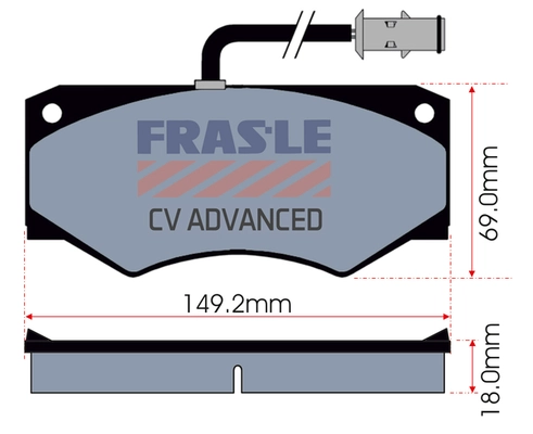 Brake Pad Set, disc brake (PD/360-A-CV)