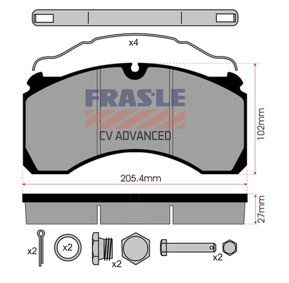 Brake Pad Set, disc brake (PD/138-K010-PLUS)